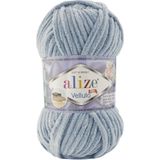 Alize Velluto Kadife El Örgü İpi Orta Gri %100 Mikropolyester Özellikli 100 Gram