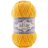 Alize Velluto Kalın Kadife El Örgü İpi 216 Mimoza