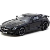 ALK 1/64 Model Araç Benz Sls Amg Coupé Black Series Black Metallic - Singapore Special Edition