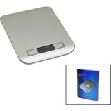 ALK 3 KAPASITE=1000-3000-5000GR/1GR 180X140X18MM Dijital Platin Mutfak Terazi - Tartı Pilli= 2pcs Ince