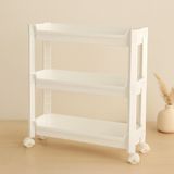 ALK 3 Katlı Tekerlekli Sepet Organizer Raf