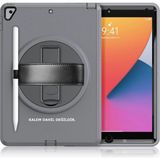 ALK Apple iPad 10.2 (7.nesil) Kılıf Hand Strap Tablet Kılıfı - Gri