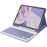 ALK Apple iPad Air 11 (2024) Kılıf KC01 Smart Klavyeli Tablet Kılıfı - Derin Mor