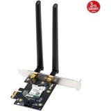 ALK Asus PCE-BE6500, BE6500, 2xanten, 6500MBPS, Tri-Bant, 6ghz Wifi 7, Bluetooth V5.4, Wpa3, Pcı-Express X1, Pcıe Adapter