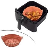 ALK Buffer® Renkli Isıya Dayanıklı Yıkanılabilir Silikon Fırın ve Airfryer Yuvarlak Model Pişirme Matı 20 cm