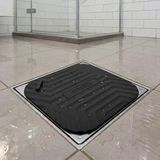 ALK Buffer® Siyah Kare Evye Gider Koku Önleyici Silikon Mat – Lavabo Süzgeç ve Haşere Engelleyici