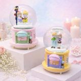 ALK Büyük Boy Mutlu Aşıklar Tasarımlı Otomatik Kar Küresi