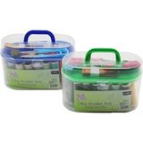 ALK Büyük Çantalı Dikiş Seti Iplik - Mezura - Tekstil Makası - Iğne - Yüzük