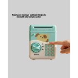 ALK Çocuklar Için Su Yeşili Atm Kasa Tasarımlı Şifreli Kumbara - Lisinya