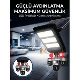 ALK Güneş Enerjili Kablosuz Dış Mekan Güvenlik Kamerası Gece Görüşlü LED Projektörlü - Lisinya