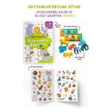 ALK Hayvanlar Boyama Kitabı - Oyun Hamurlu - 3 Yaş +