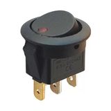 ALK IC-132 Yuvarlak 3 Pinli 220 Volt Nokta Işıklı Açma-Kapama Anahtarı