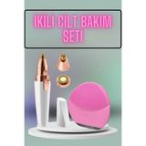 ALK Kulak Burun ve Yüz Epilasyon Aleti ve Yüz Masaj Aleti Ikili Cilt Bakım Seti