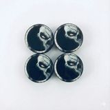ALK Kuru Kafa Ghost Damla Geçme Jant Göbek Kapağı 4’lü Set 55/58MM Siyah