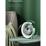 ALK Masaüstü Vantilatör USB Şarjlı Rgb LED Işıklı 3 Kademeli 180° Ayarlanabilir Soğutucu Fan Pembe