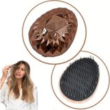 ALK Rose Gold Saç Düzleştirici Tarak Geniş Aralıklı her Saç Tipine Uygun Fırçalı Saç Düzleştirici
