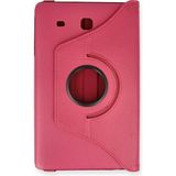 ALK Samsung Galaxy T560 Tab E 9.7 Kılıf 360 Tablet Deri Kılıf - Pembe