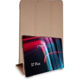 ALK Samsung Galaxy T970 Tab S7 Plus 12.4 Kılıf Tablet Smart Kılıf - Rose Gold