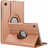 ALK Samsung Galaxy Tab A11 360 Tablet Deri Kılıf - Rose Gold