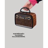 ALK Taşınabilir Bluetooth Hoparlör – Modern Teknoloji ile Nostaljik Radyo Deneyimi, Fm/am Fonksiyonu