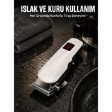 ALK Tıraş Makinesi Profesyonel Saç ve Sakal Kesme Milim Ayarlı Dijital Göstergeli Yeni Nesil