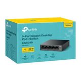 ALK Tp-Lınk LS105GP 4 Port Gıgabıt + 1 Port RJ45 Uplınk Poe 65W 250 Metre Poe Mesafe Metal Kasa Swıtch