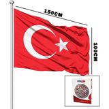 ALK Türk Bayrağı Alpaka Kumaş 100X150CM