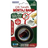 ALK Vodaseal Ultra Güçlü Çift Taraflı Köpük Bant 20 mm x 1,5 Metre