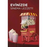 ALK Yağsız Mısır Patlatma Popcorn Makinesi Kırmızı