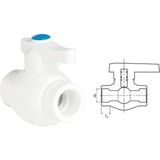 Alka Ege Yıldız Pprc 40 mm Küresel Vana Gri