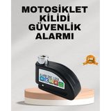 Alka Ekonomik Alarm Disk Kilidi Motosiklet Scooter Bisiklet Güvenlik