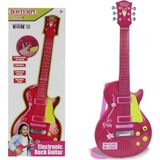 Alka Elektronik Ayaklı Mikrofonlu Pembe Gitar