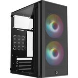 Alka Frısby FC-8970G 300W 2x Raınbow Fan Mını Tower Gaming Siyah Kasa