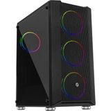 Alka Frısby FC-9405G 650W 80+ 4X120MM Dual Rıng Rgb Fan USB 3.0 Midi Tower Siyah Kasa