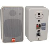 Alka Magicvoice Mv-21 10 cm 40 Watt Komütatörlü Hat Trafolu Beyaz Sütun Hoparlör (2'li Takım)