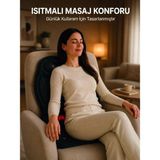 Alka Sırt Bel Boyun ve Kalça Destekli Isıtmalı Masaj Koltuğu Minderi