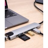 Alka USB C Çoklu Port Adaptör HDMI USB Ethernet Sd Kart Hub
