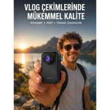 Alka Vlog Seyahat ve Günlük Video Çekimleri Için Mini Kamera Yeni Nesil