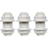Alkalinees Su Arıtma Cihazı Arka Su Giriş - Çıkış Dirseği 1/4" Quick Bulkhead Tube 3 Adet Yedek Parça