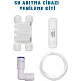 Alkalinees Su Arıtma Cihazı Yenileme Kiti Shut Off - 300CC Flow - Check Valf - Hortum Quick