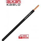 Alkan 1x1,5 Mm² H07V-U Nya Kablo 100 Metre (%100 Bakır) Siyah