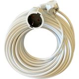 Alkan 3G 1,5mm² 3500W Profesyonel Uzatma Kablosu ( Saf Bakır ) Beyaz - 25 Metre - 25m