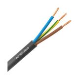Alkan 3x1 Mm² H05VV-F Ttr Kablo Siyah (%100 Bakır) 25 Metre