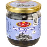 Alkan Az Tuzlu Bebek Zeytini 250 gr Doğal Zeytinyağlı Siyah Zeytin Cam Kavanozda