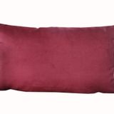 ALKAN HOMES 32x54 cm Çift Taraflı Bordo Rengi Kadife Dokulu Dikdörtgen Yastık Kırlent Kılıfı (bordo)
