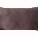 ALKAN HOMES 32x54 cm Çift Taraflı Kahferengi Kadife Dokulu Dikdörtgen Yastık Kırlent Kılıfı (kahferengi)