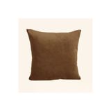 Alkan Homes Çift Taraflı 43X43 cm Kahferengi Kadife Dokulu Yastık Kırlent Kılıfı