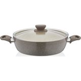 Alkar No 32 Ezme 32 cm Siyah Basık Tencere