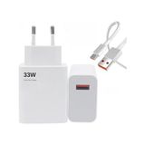Alkar Store 33 Watt USB Hızlı Şarj Başlık Adaptör + 1m Hızlı Şarj Kablosu Fast Turbo Qualcomm 3.0 Ms-11 Hızlı Şarj Göstergeli (Yerli Üretim) (33W+TYPE-C Kablolu) - Kestane Akaju - Option-1