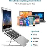 Alkar Store Al-10 Alüminyum Macbook Uyumlu 7 Kademeli Notebook Stand